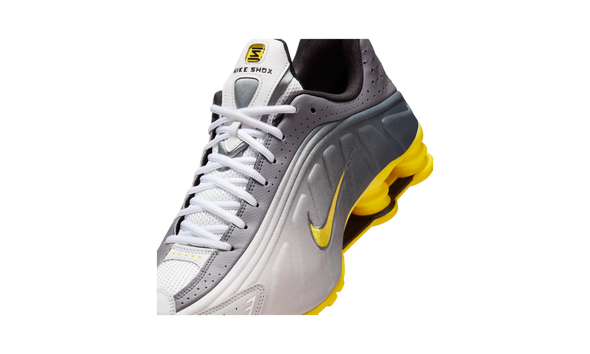Overkicks - Nike Shox R4 Bright Citron (IH3397-078) - detalle lateral interior