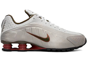 Overkicks - Nike Shox R4 Grey Dark Hazel Dusty Peach (HQ1988-010) - vista lateral