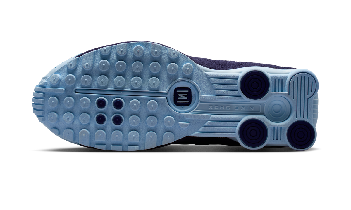 Overkicks - Nike Shox R4 Imperial Purple Celestine Blue (HQ7739-500) - par completo