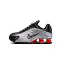 Nike Shox R4 Metallic Silver Black Picante Red (GS)