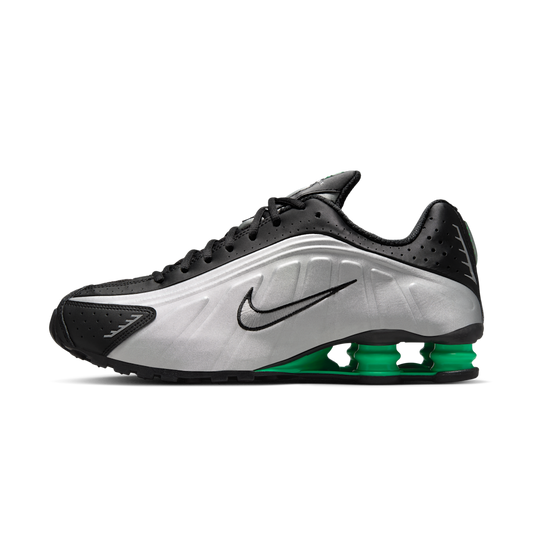 Overkicks - Nike Shox R4 Metallic Silver Green Shock (HQ1988-006) - vista lateral