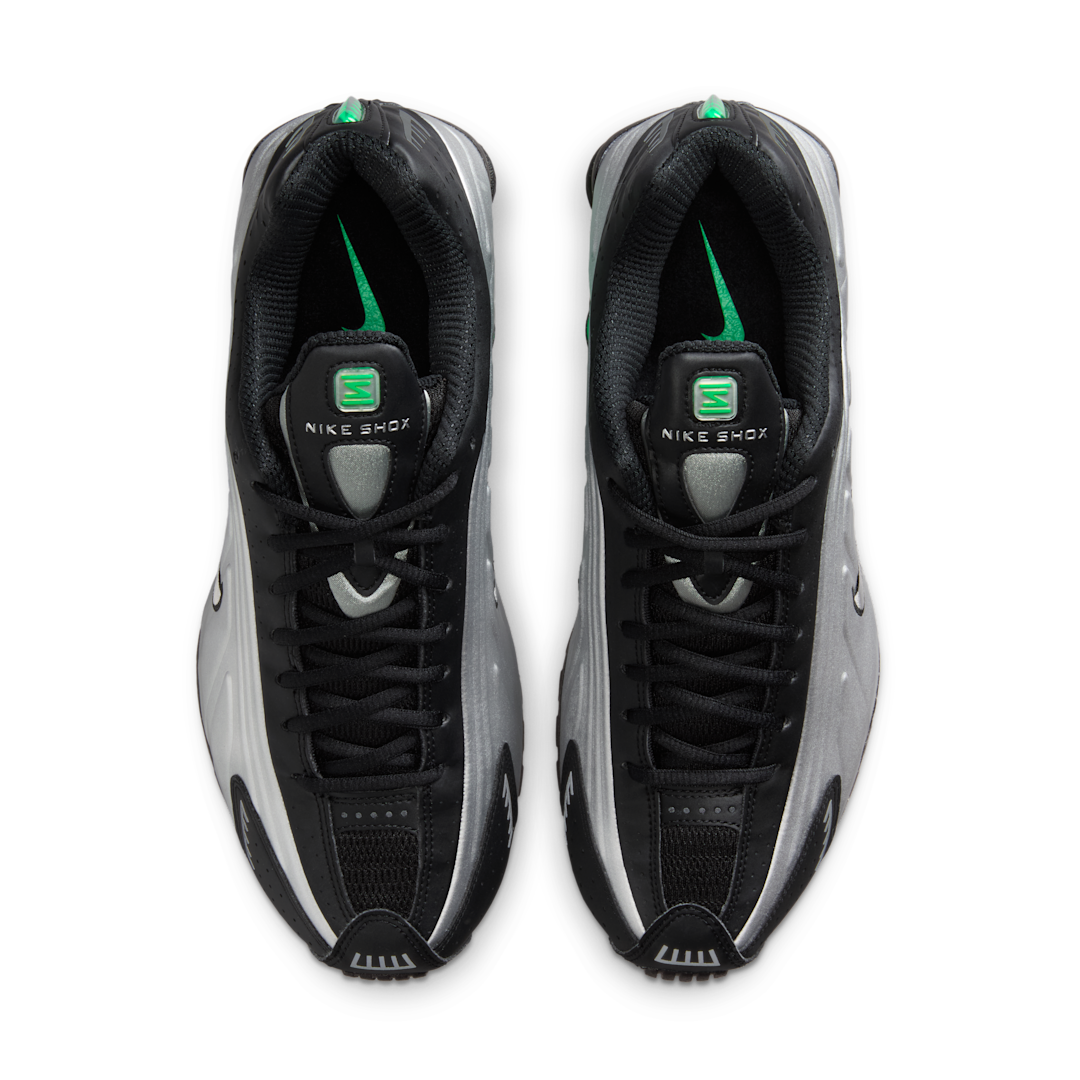 Overkicks - Nike Shox R4 Metallic Silver Green Shock (HQ1988-006) - par completo