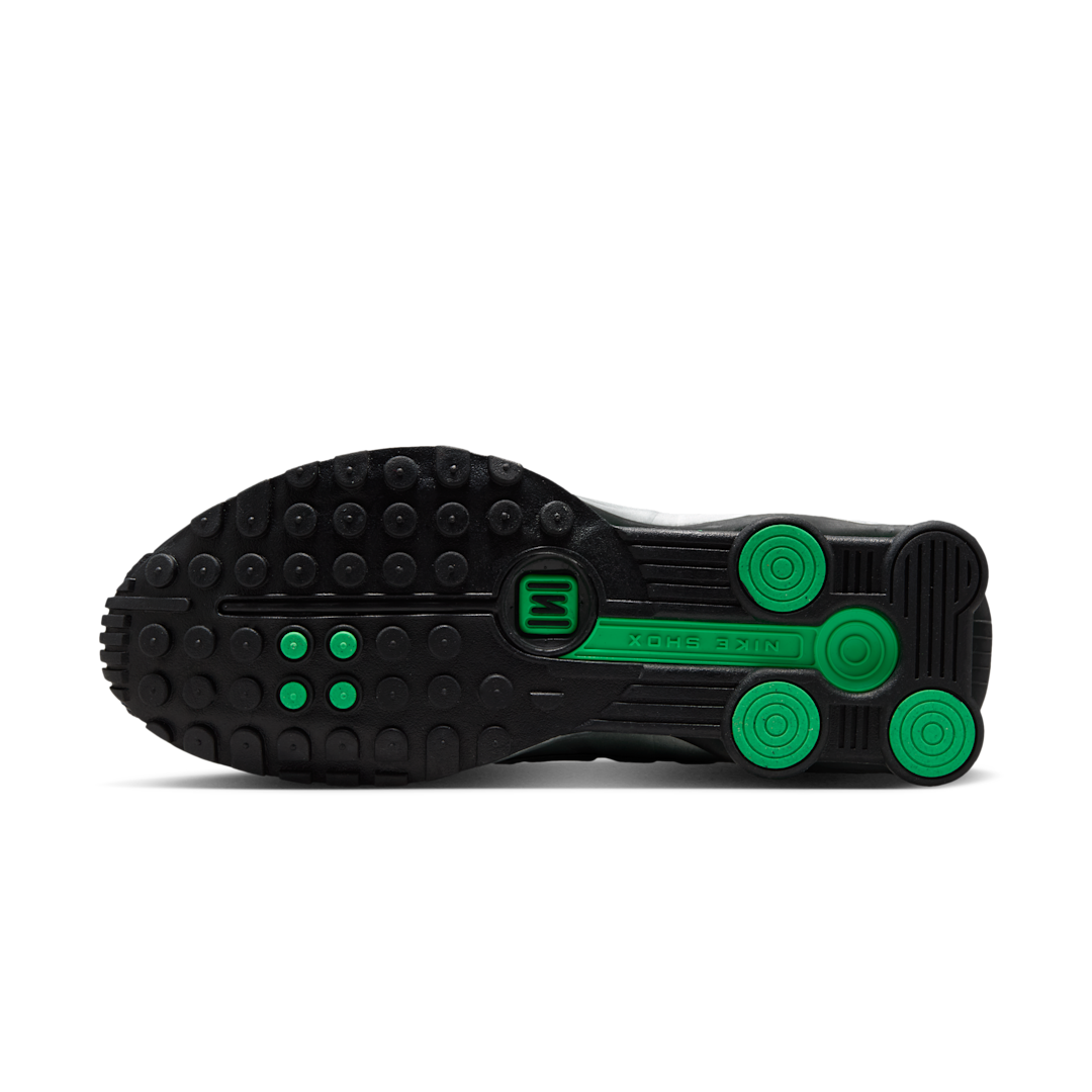 Overkicks - Nike Shox R4 Metallic Silver Green Shock (HQ1988-006) - detalle suela