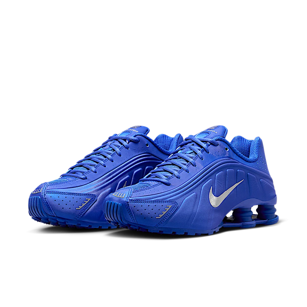 Overkicks - Nike Shox R4 Racer Blue Metallic Silver (HJ7303-445) - vista trasera