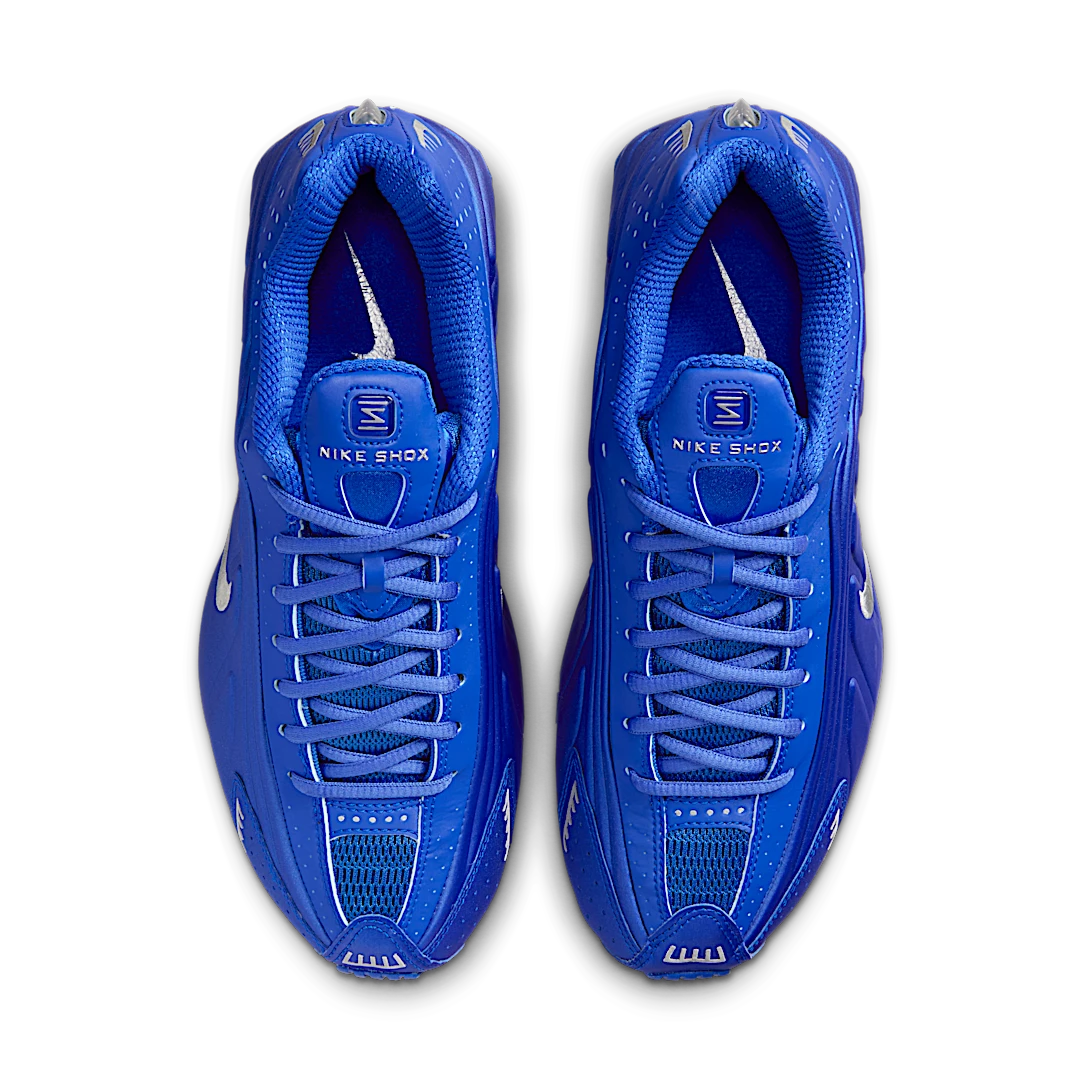 Overkicks - Nike Shox R4 Racer Blue Metallic Silver (HJ7303-445) - par completo