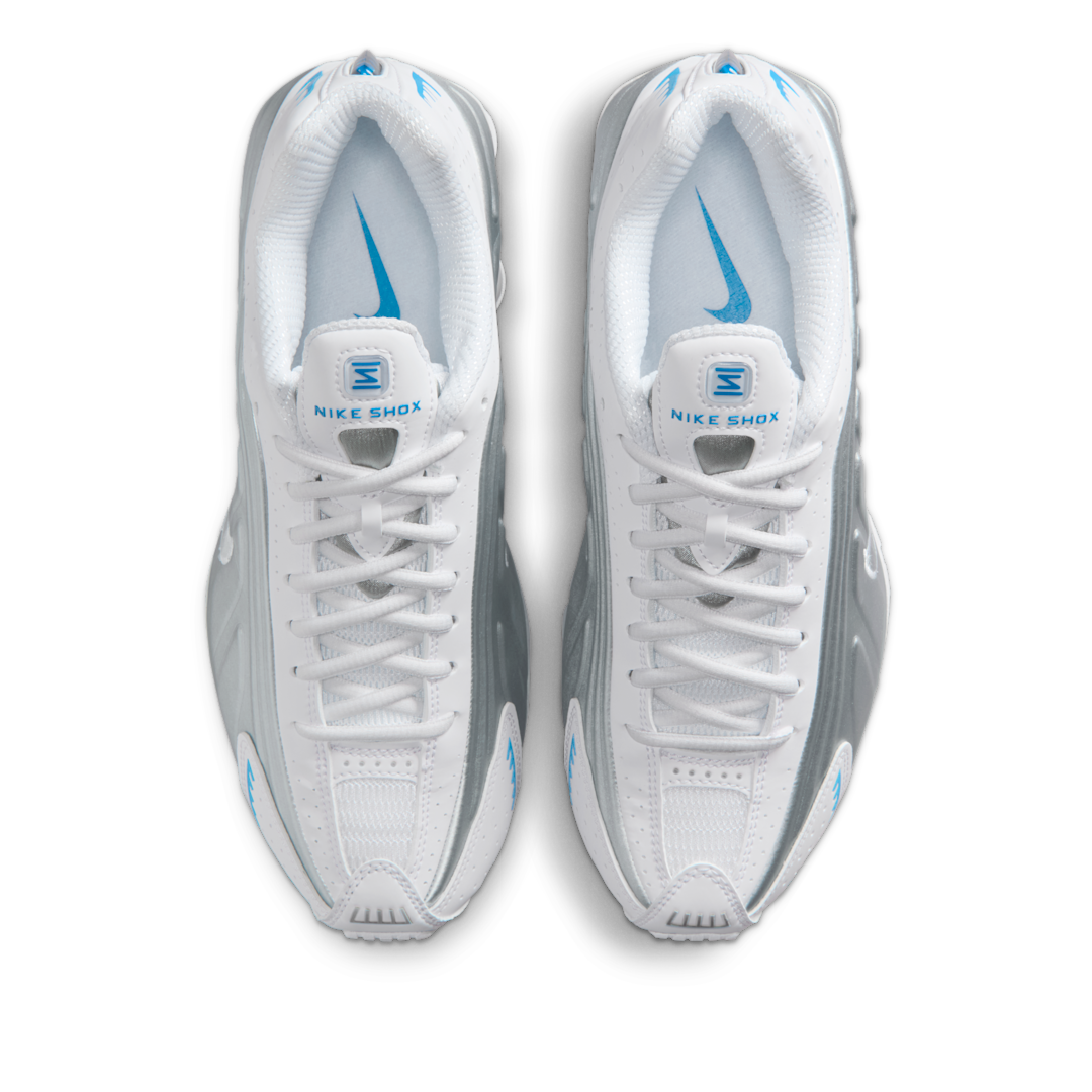 Overkicks - Nike Shox R4 White Blue Hero Silver (AR3565-105) - par completo
