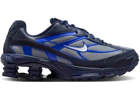 Overkicks - Nike Shox Ride 2 Cool Grey Dark Obsidian Game Royal (IR0047-002) - vista lateral
