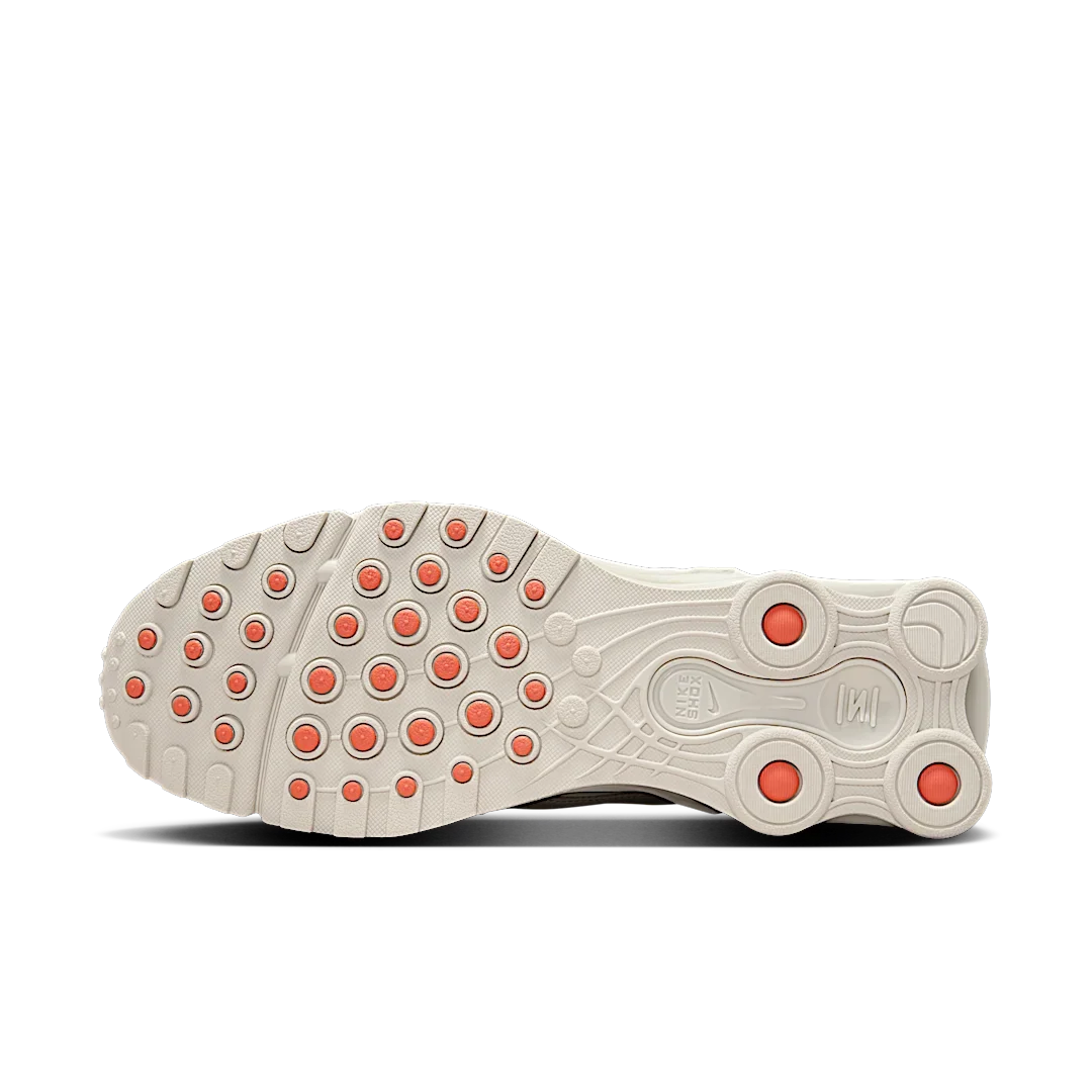 Overkicks - Nike Shox Ride 2 Light Bone Turf Orange (HQ5412-072) - detalle suela