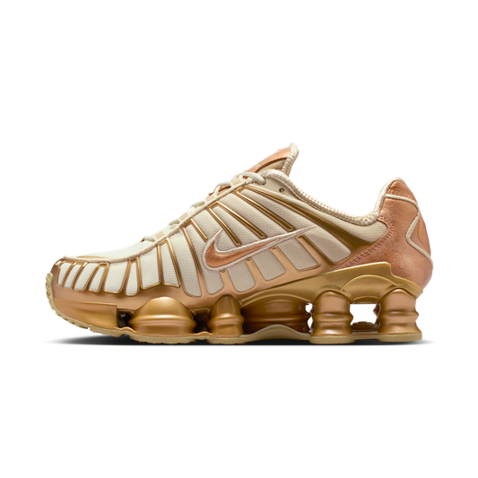Overkicks - Nike Shox TL Coconut Milk Metallic Gold Copper (IM7189-113) - vista lateral