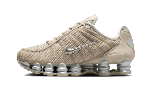 Overkicks - Nike Shox TL Cream Metallic Silver (Womens) (IH2559-200) - vista lateral