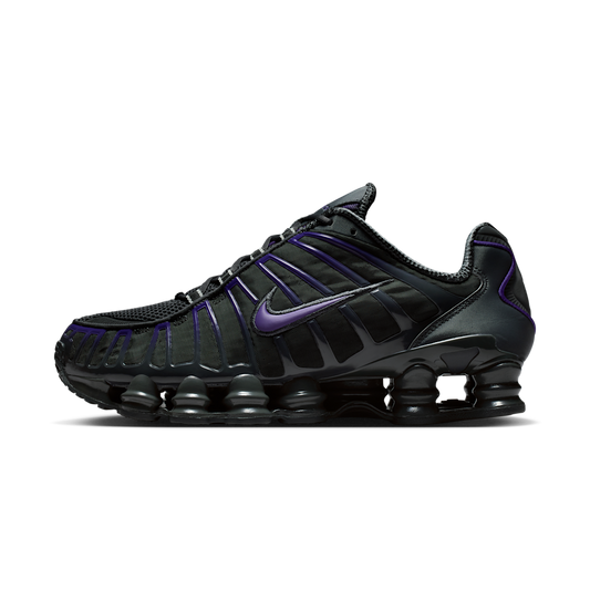 Overkicks - Nike Shox TL Dark Smoke Grey Court Purple (AV3595-014) - vista lateral