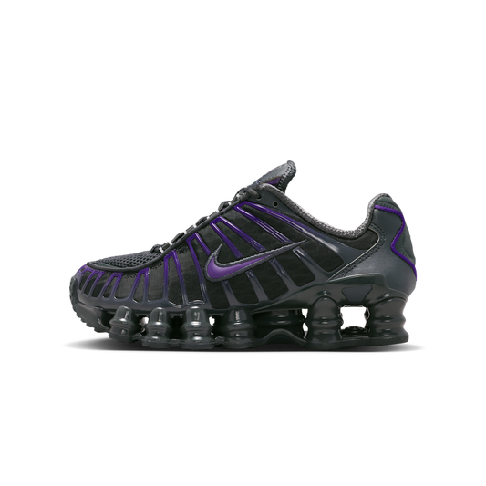 Overkicks - Nike Shox TL Dark Smoke Grey Court Purple (GS) (IO4645-002) - vista lateral