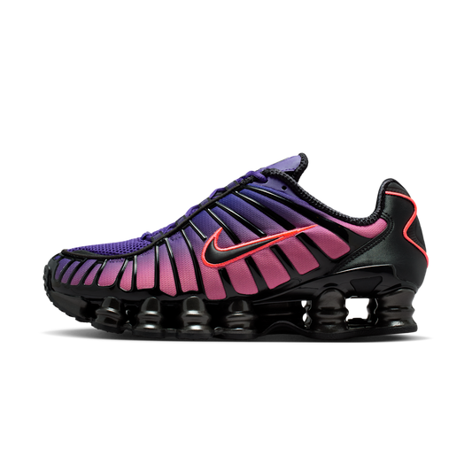 Overkicks - Nike Shox TL Fade Court Purple Hot Lava (IH1336-500) - vista lateral