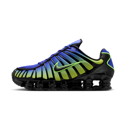 Overkicks - Nike Shox TL Lapis Volt Ice Black (AV3595-401) - vista lateral