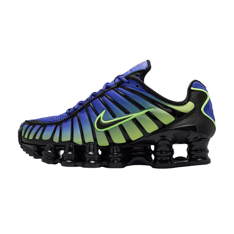 Overkicks - Nike Shox TL Lapis Volt Ice Black (GS) (IO4645-400) - vista lateral