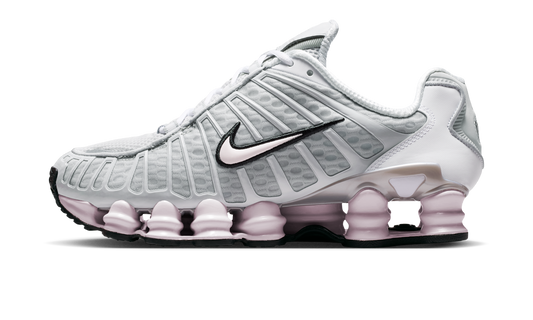 Overkicks - Nike Shox TL Neutral Grey Pearl Pink (Womens) (IU7553-054) - vista lateral
