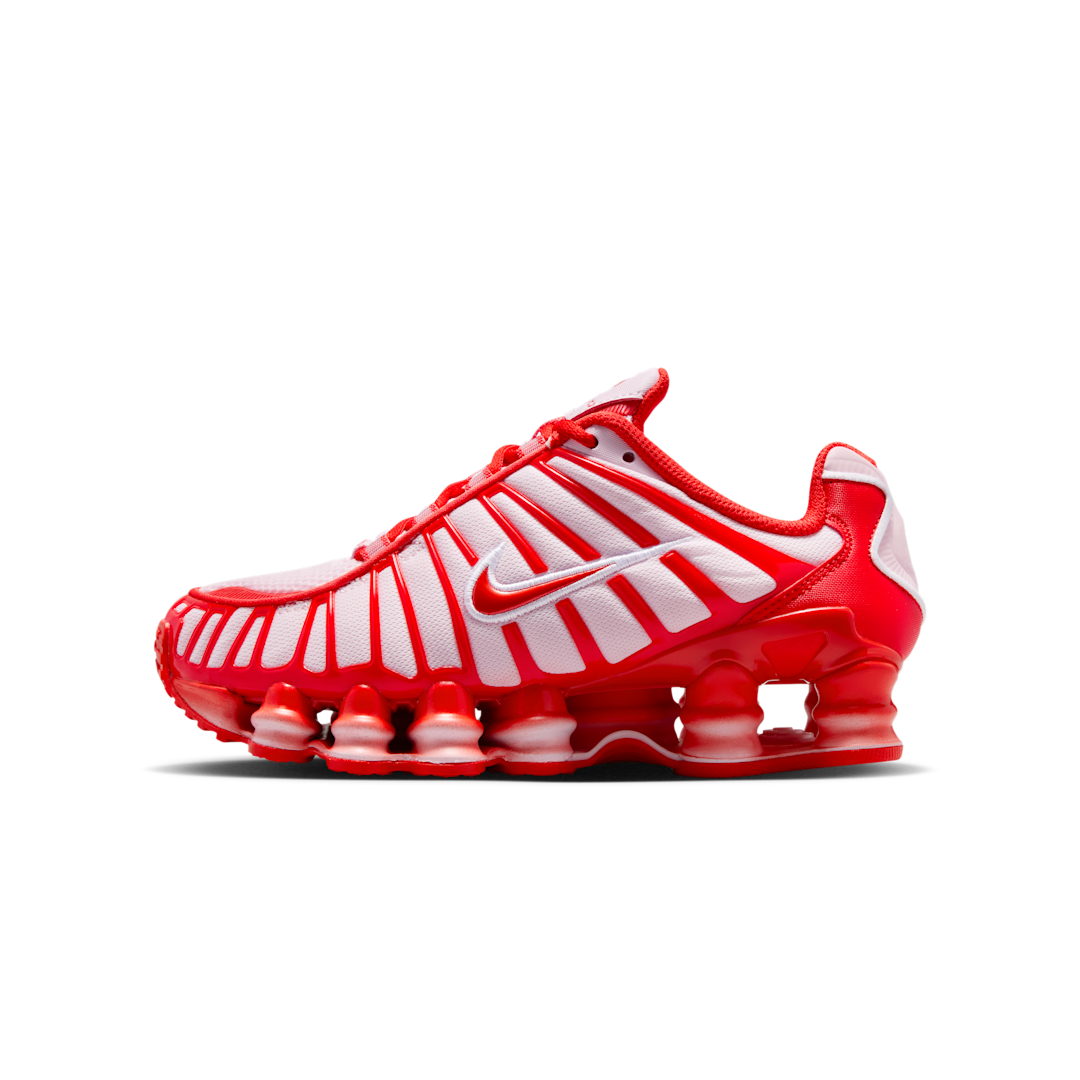 Overkicks - Nike Shox TL Pink Foam Habanero Red (GS) (IQ5090-663) - vista lateral