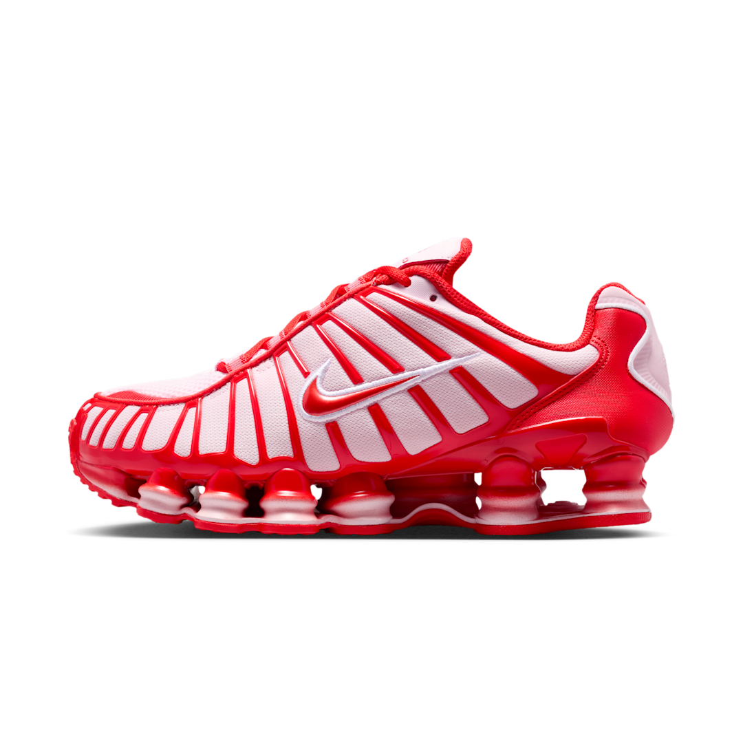 Overkicks - Nike Shox TL Pink Foam Habanero Red (Womens) (IQ5091-663) - vista lateral