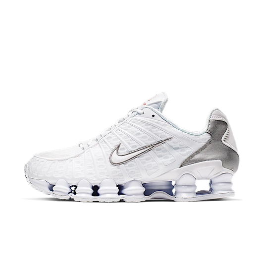 Overkicks - Nike Shox TL White Metallic Silver (AV3595-100) - vista lateral