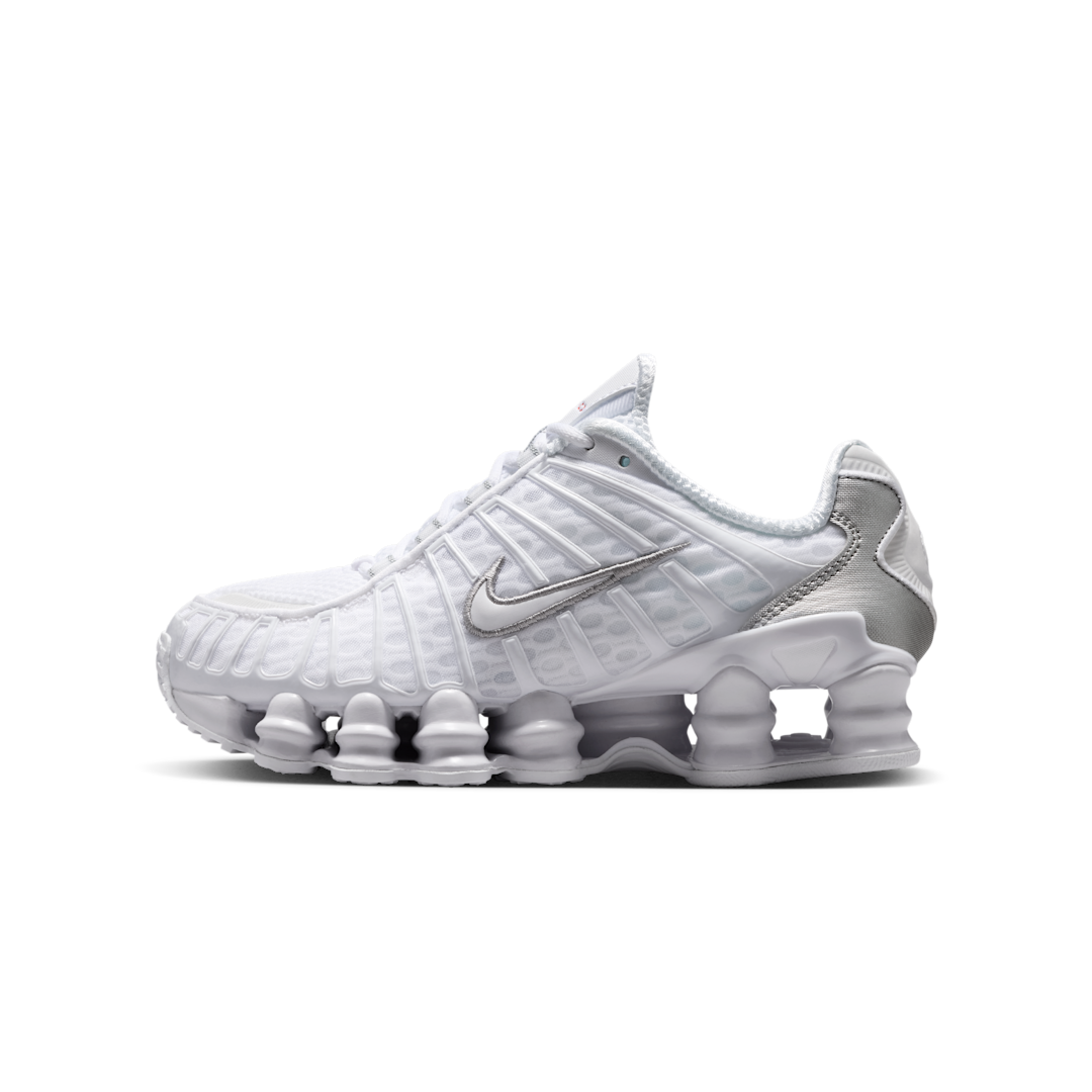 Overkicks - Nike Shox TL White Metallic Silver (GS) (IO4645-100) - vista lateral