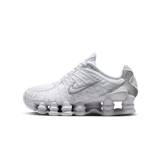 Overkicks - Nike Shox TL White Metallic Silver (GS) (IO4645-100) - vista lateral