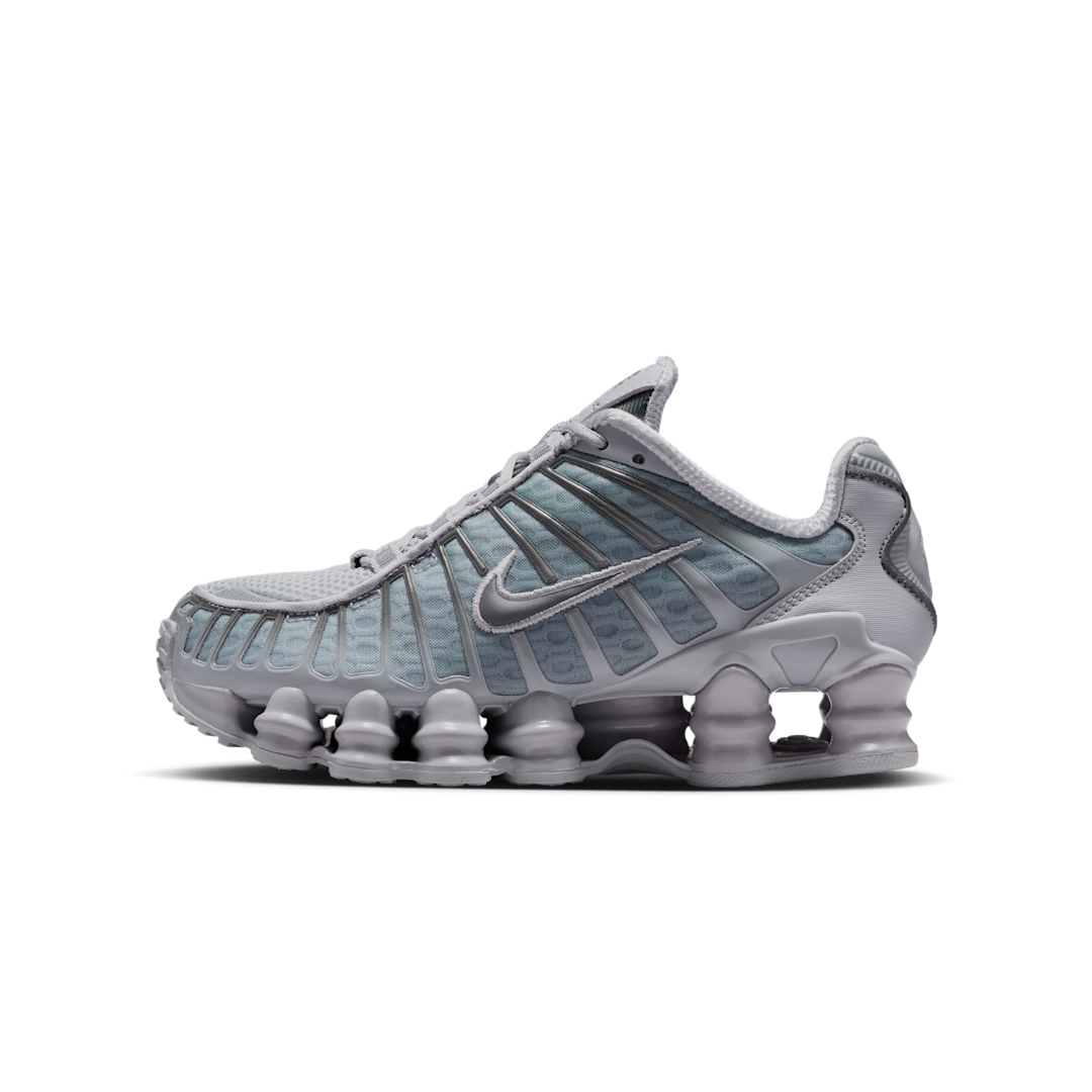 Overkicks - Nike Shox TL Wolf Grey Iron Grey (GS) (IO4645-003) - vista lateral