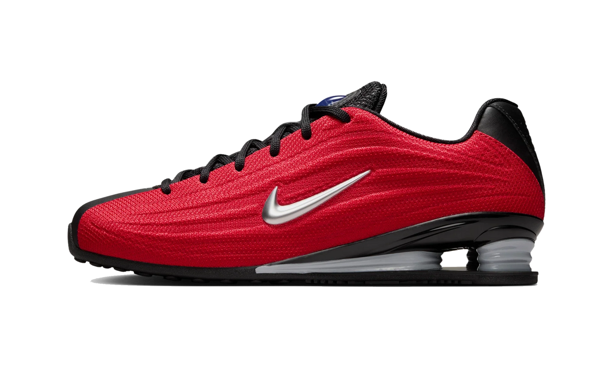 Overkicks - Nike Shox Z Fire Red Black Silver (Womens) (IQ7574-671) - vista lateral