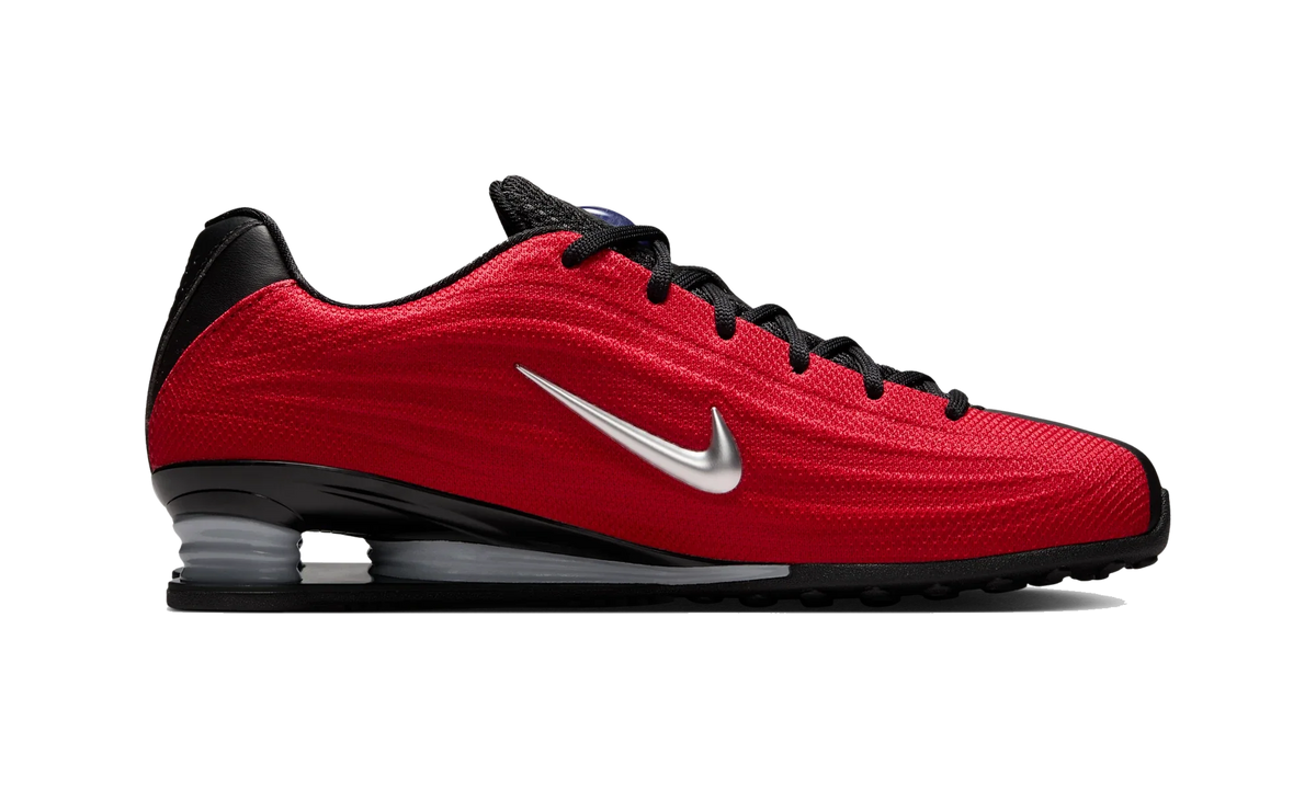Overkicks - Nike Shox Z Fire Red Black Silver (Womens) (IQ7574-671) - detalle suela
