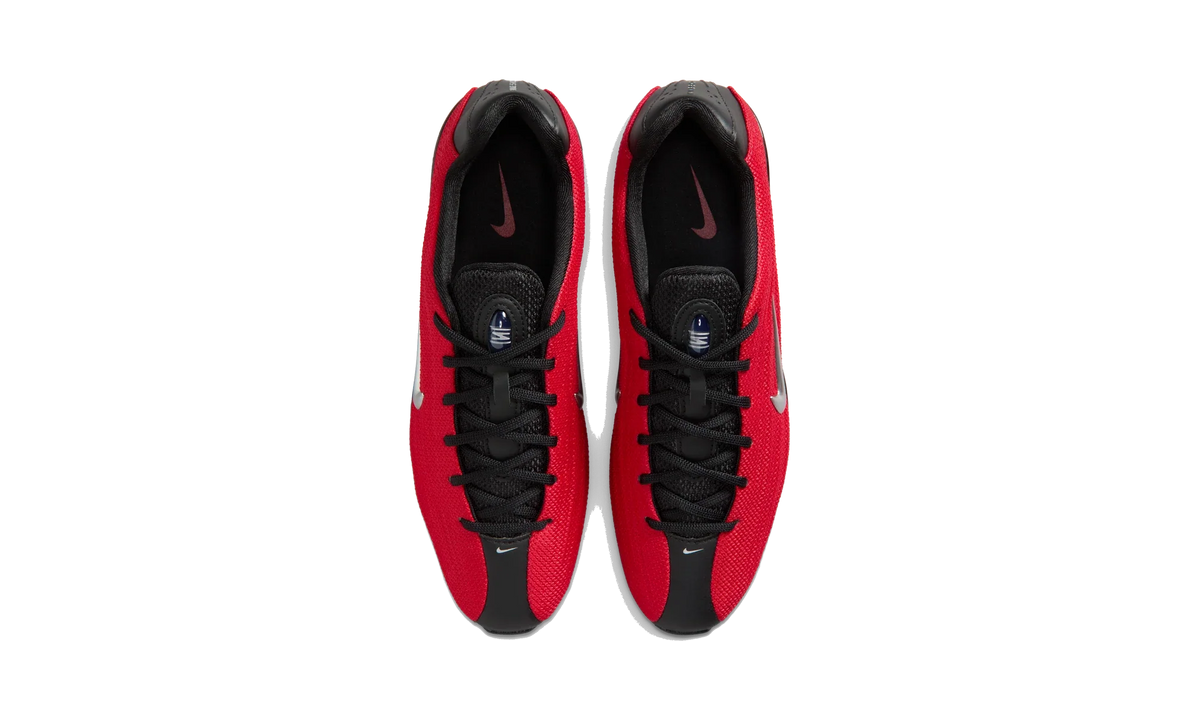 Overkicks - Nike Shox Z Fire Red Black Silver (Womens) (IQ7574-671) - vista superior