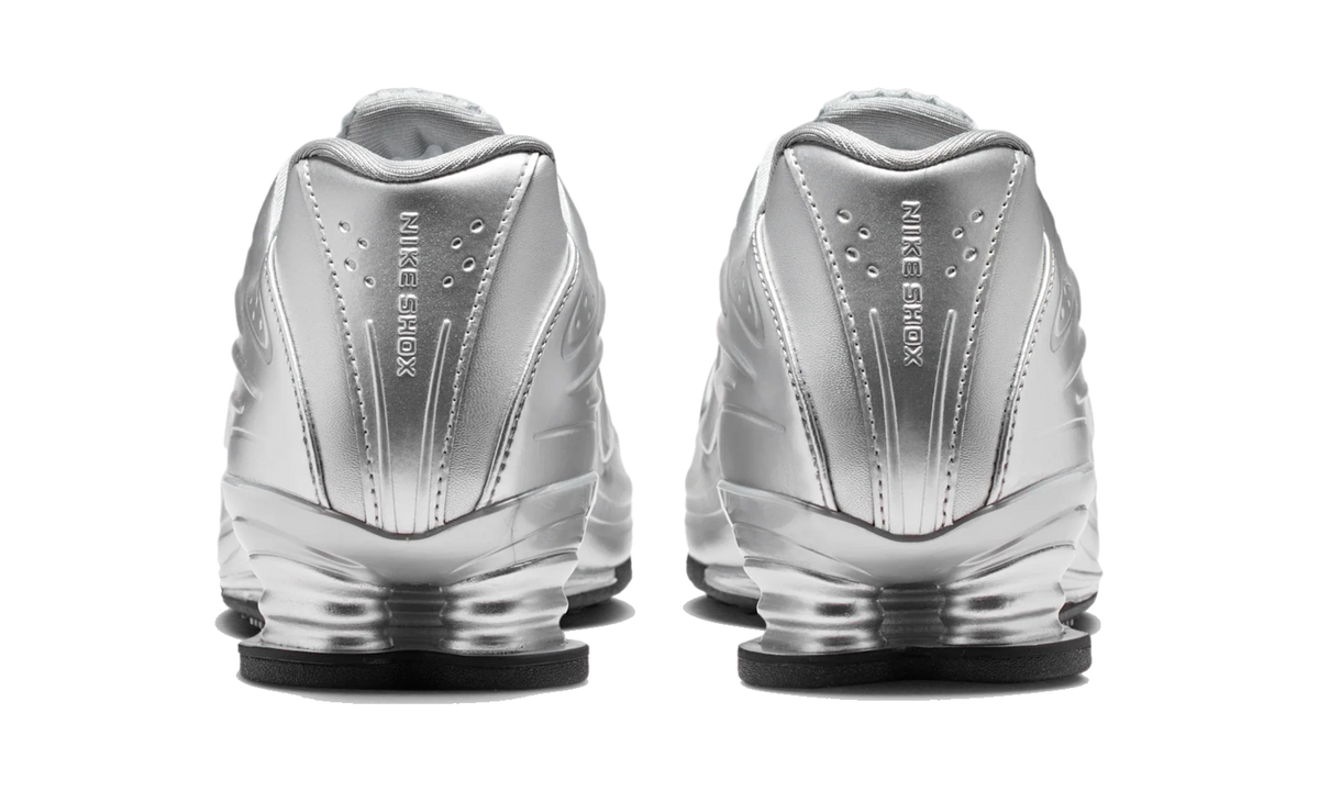 Overkicks - Nike Shox Z Metallic Silver Black (Womens) (IO7843-002) - detalle talon