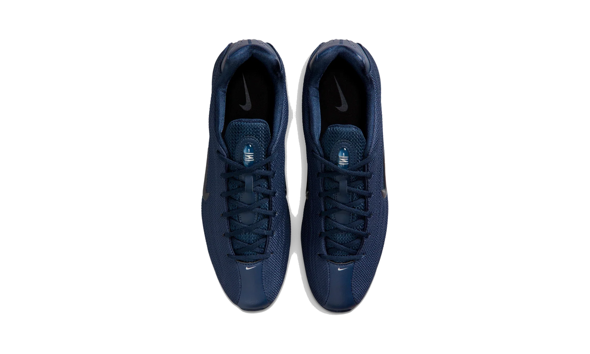 Overkicks - Nike Shox Z Midnight Navy Metallic Silver (Womens) (HQ7540-401) - vista superior