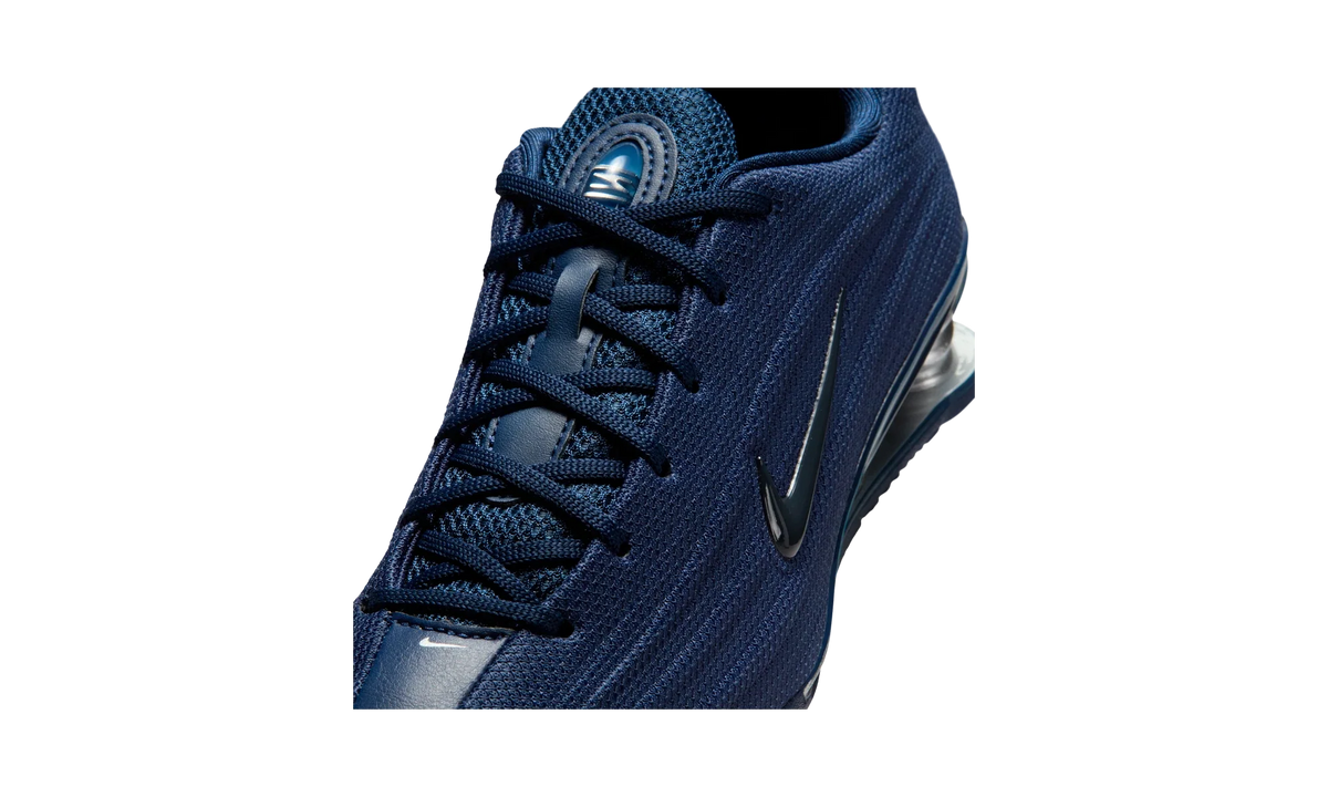 Overkicks - Nike Shox Z Midnight Navy Metallic Silver (Womens) (HQ7540-401) - detalle lateral interior