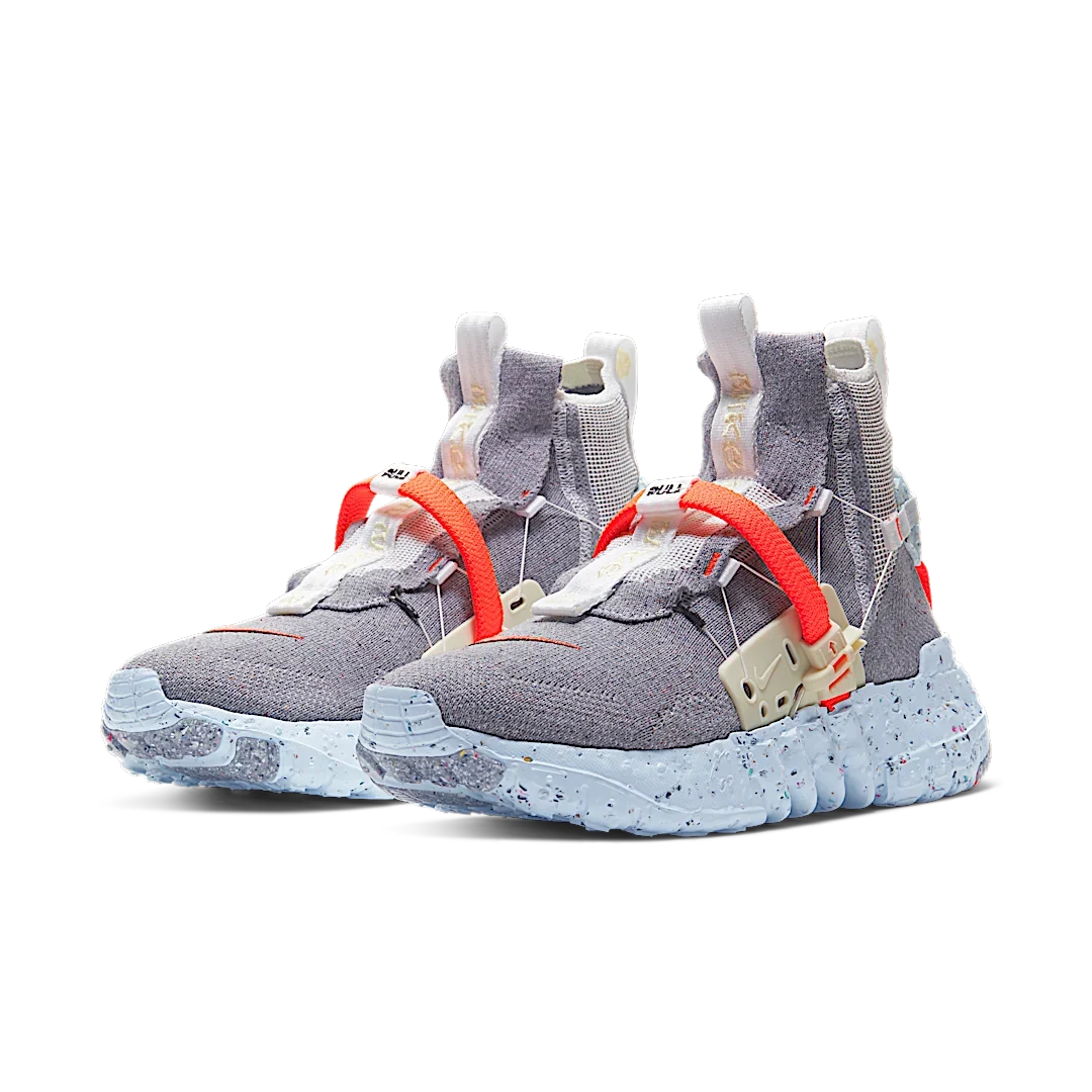 Overkicks - Nike Space Hippie 03 Vast Grey Hyper Crimson (CQ3989-001) - vista trasera