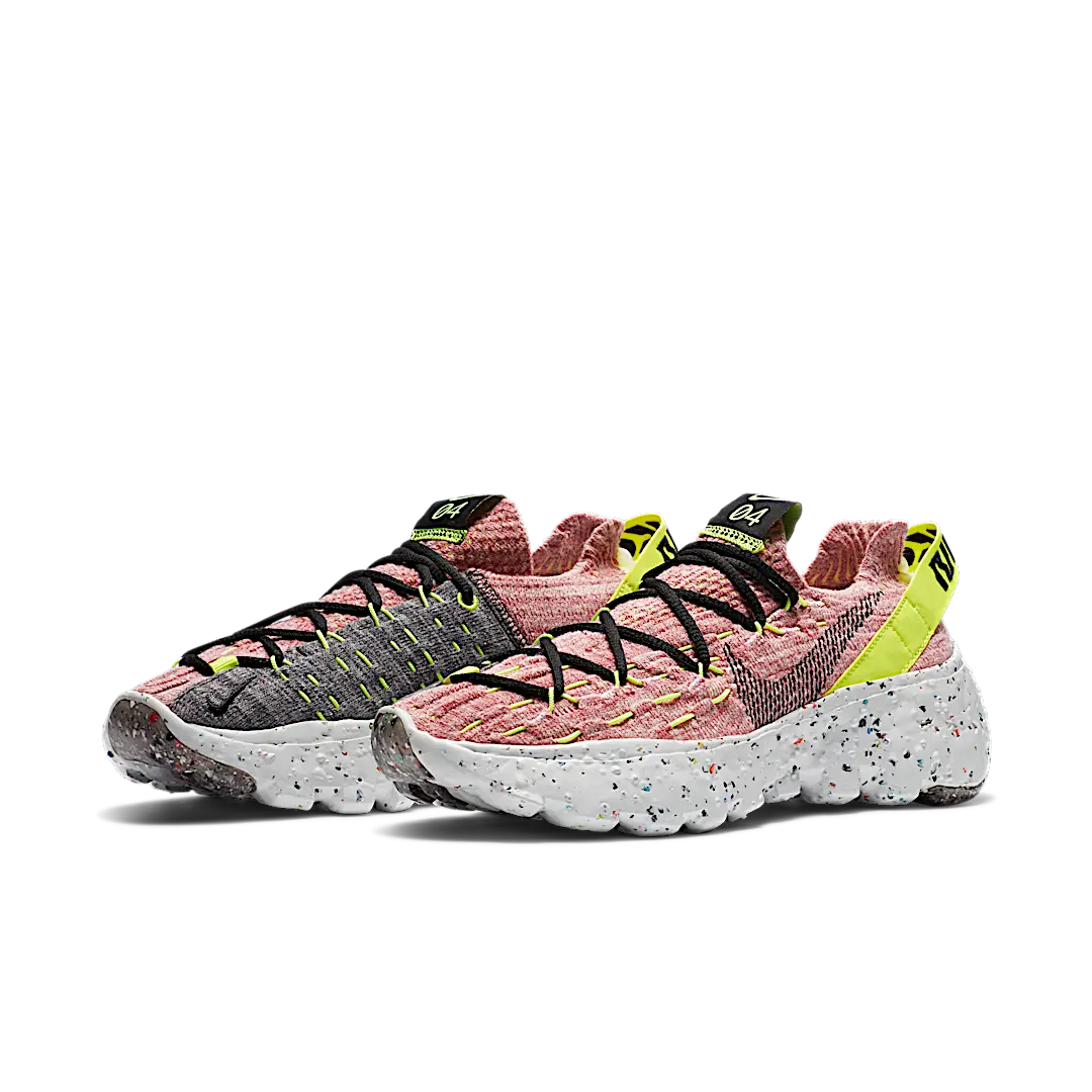 Overkicks - Nike Space Hippie 04 Lemon Venom (Womens) (CD3476-700) - vista trasera