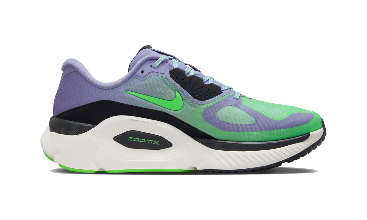 Overkicks - Nike Structure Plus Iron Purple Voltage Green (HQ3048-501) - detalle suela
