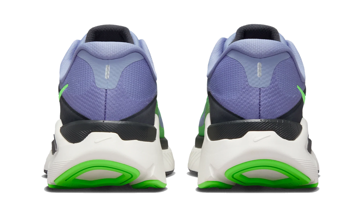 Overkicks - Nike Structure Plus Iron Purple Voltage Green (HQ3048-501) - detalle talon