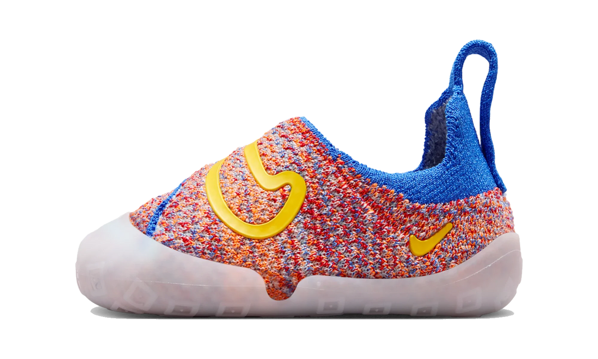 Overkicks - Nike Swoosh 1 Glacier Blue Orange Topaz Gold (TD) (FB3244-406) - vista lateral