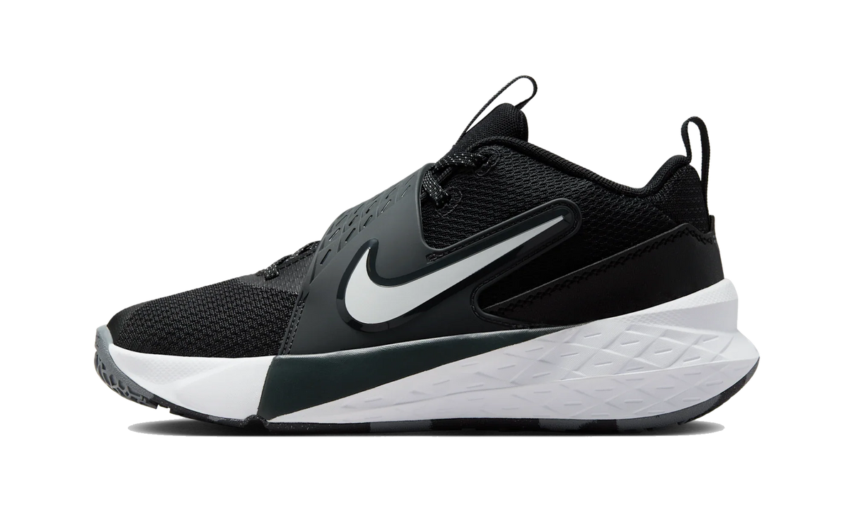 Overkicks - Nike Team Hustle D 12 Black Anthracite White (GS) (HF6279-002) - vista lateral