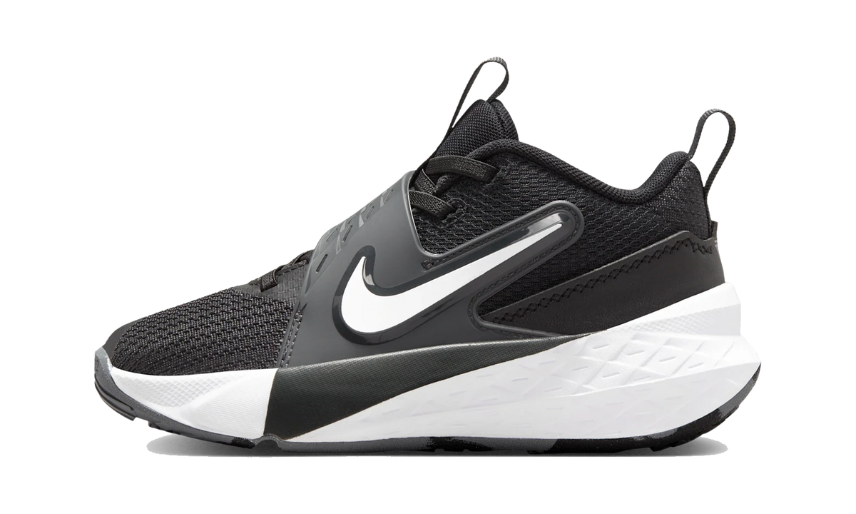 Overkicks - Nike Team Hustle D 12 Black Anthracite White (PS) (HF6280-002) - vista lateral