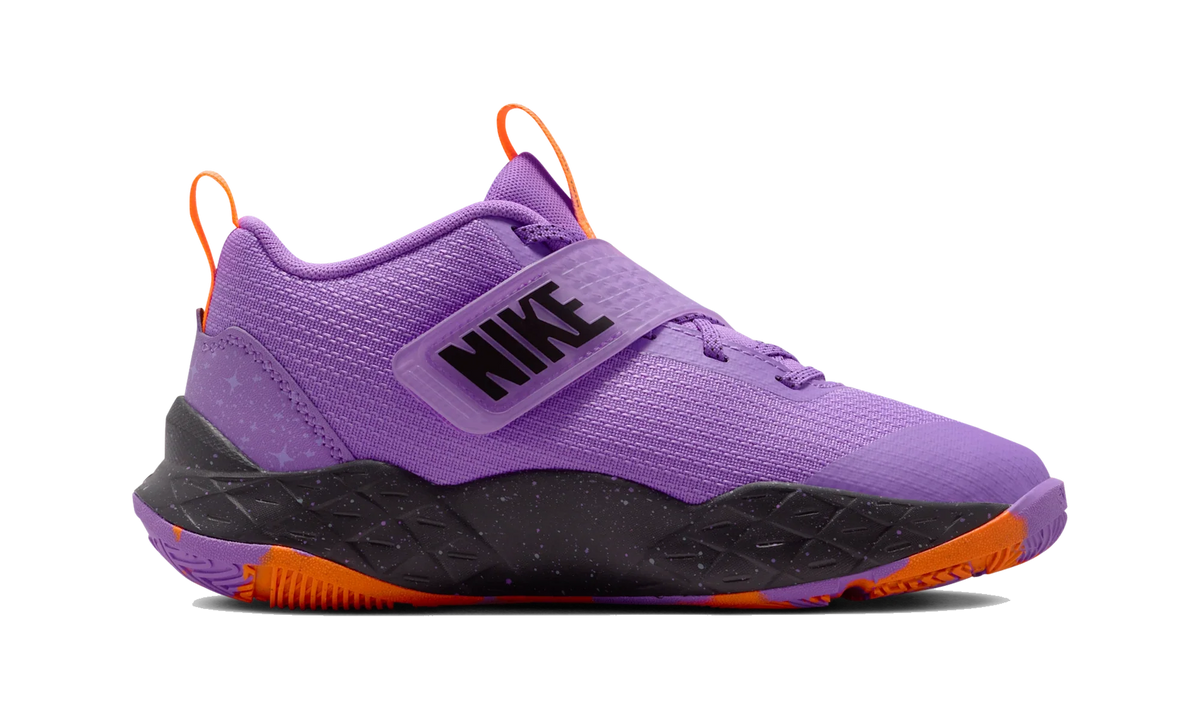 Overkicks - Nike Team Hustle D 12 Bright Violet Total Orange (GS) (IO9848-500) - imagen 4