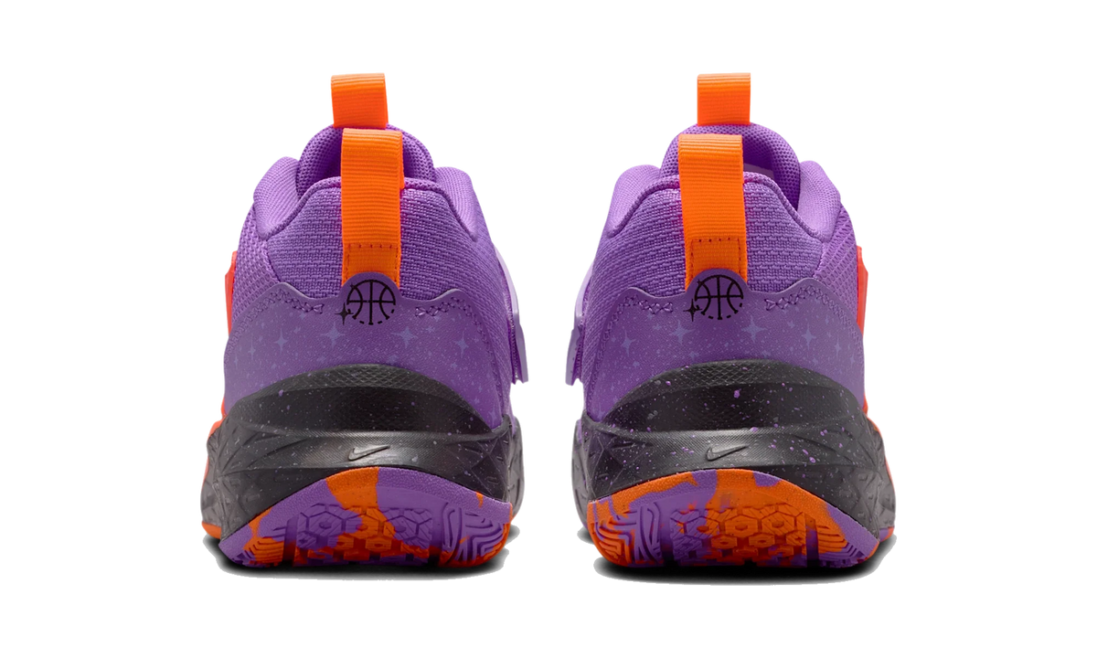 Overkicks - Nike Team Hustle D 12 Bright Violet Total Orange (GS) (IO9848-500) - imagen 6