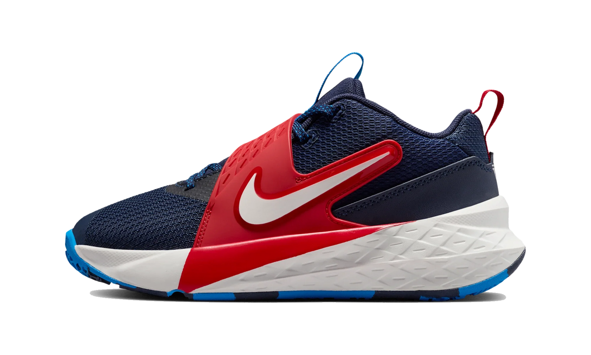 Overkicks - Nike Team Hustle D 12 Team Navy University Red Sail (GS) (HF6279-401) - vista lateral