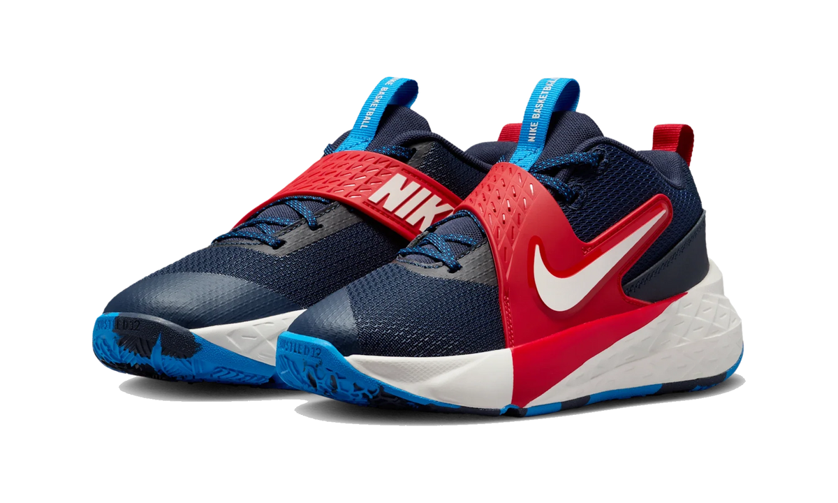 Overkicks - Nike Team Hustle D 12 Team Navy University Red Sail (GS) (HF6279-401) - imagen 2