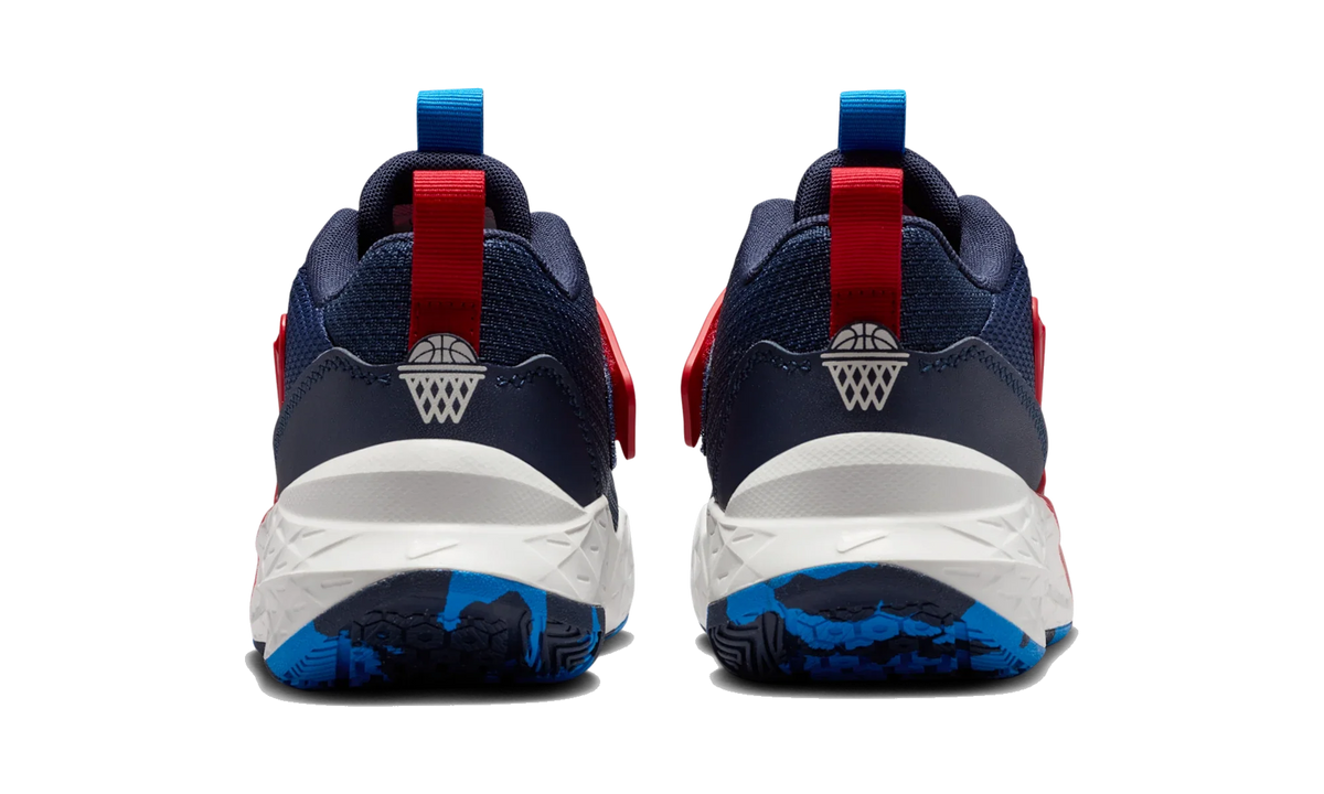 Overkicks - Nike Team Hustle D 12 Team Navy University Red Sail (GS) (HF6279-401) - imagen 6