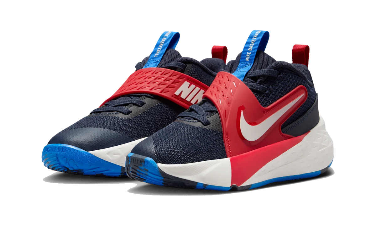 Overkicks - Nike Team Hustle D 12 Team Navy University Red Sail (PS) (HF6280-401) - imagen 2