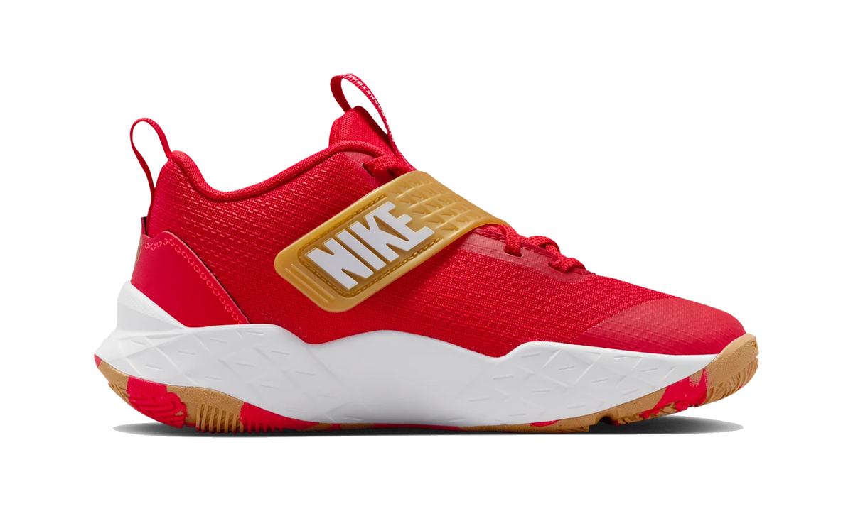 Overkicks - Nike Team Hustle D 12 University Red Gold White (GS) (HF6279-603) - imagen 4