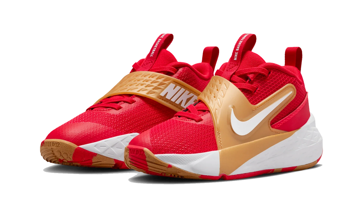 Overkicks - Nike Team Hustle D 12 University Red Metallic Gold (PS) (HF6280-603) - imagen 2