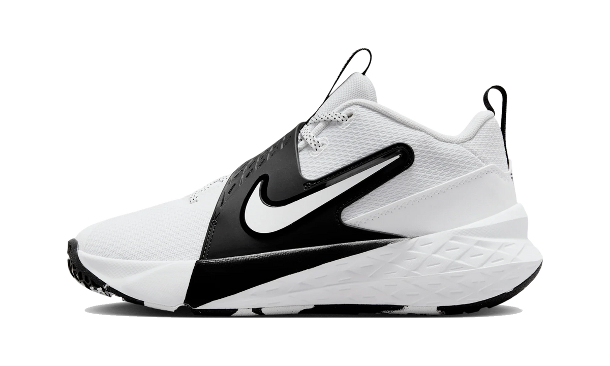 Overkicks - Nike Team Hustle D 12 White Black (GS) (HF6279-101) - vista lateral