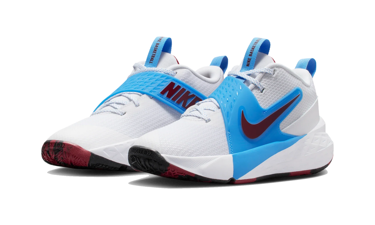 Overkicks - Nike Team Hustle D 12 White University Blue Black Team Red (GS) (HF6279-102) - imagen 2