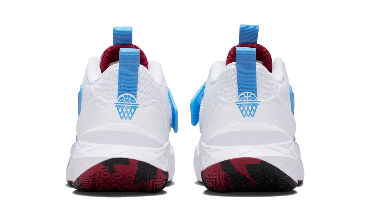 Overkicks - Nike Team Hustle D 12 White University Blue Black Team Red (GS) (HF6279-102) - imagen 6